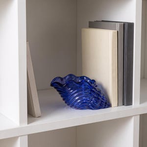 Glas Muschel Muschel Dekor, Muschel Schmuck Schale für Schmuck-Display, Küsten Akzent, Strand-Haus Geschenk