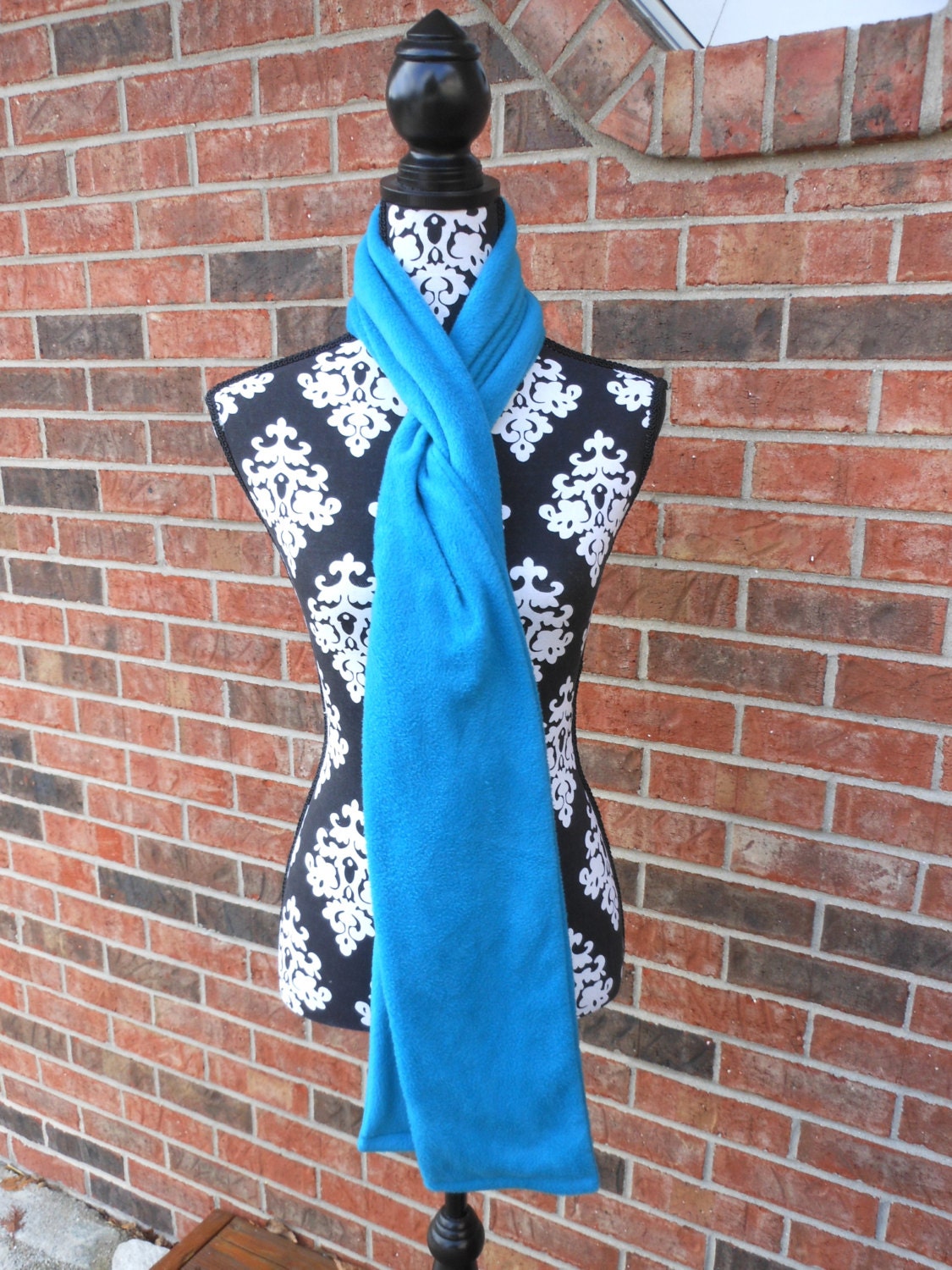 Zipper Pocket Fleece Scarf for Men and Women in Neon Green Etsy