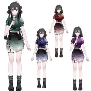 singer/Premade live2d Vtube studio Model/editable&rigging/commercial use/ready for steaming