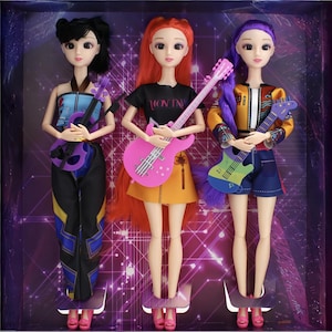 K-Pop Devil Hunter Dolls, Anime-Style Plush Dolls, 11.8 inch