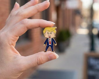 Trump Happy face Enamel pin, funny trump meme pin,Pre-order pls check my descriptions