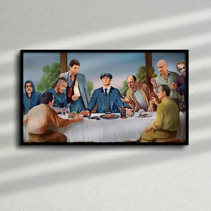 Famous Gangsters Wall Art, Mafia Decor,Man Cave Decor,Movie Posters,Gangster Canvas, Mobsters Print, Pop Culture Print