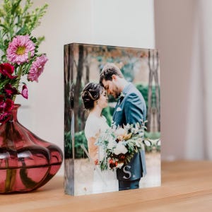 Customized Acrylic Photo Print Block - Unique picture Gift, Custom Photo print, Wedding Gift, Birthday gift, personalised Gift, Gift for Her