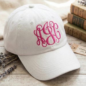 Custom Embroidered Monogrammed Pigment Dyed Baseball Hat Personalized Cap Gift