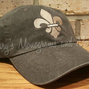 Sombrero Fleur-de-Lis - Sombrero de béisbol Fleur de Lis bordado - Gorra personalizada Fleurdelis - Sombrero Fleur-de-lis personalizado