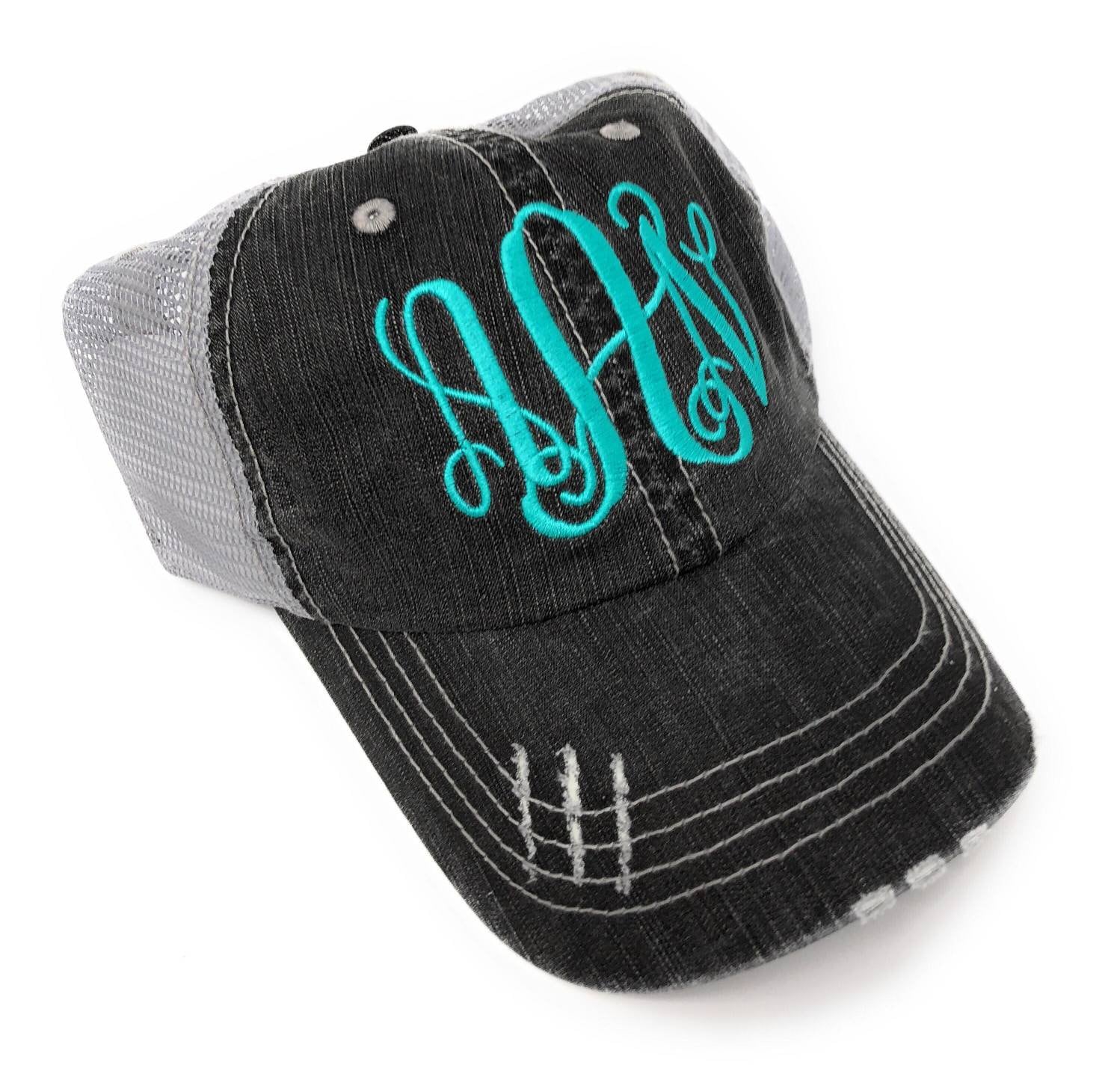 Monogrammed Trucker Hat Embroidered 