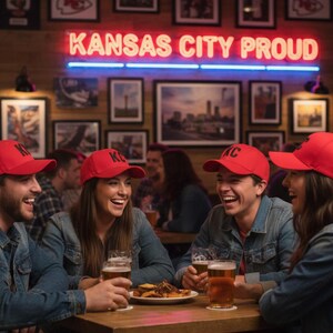 Custom Embroidered KC Kansas City Airport Code Baseball Hat Chiefs Super Bowl Fan Gift Cap image 7