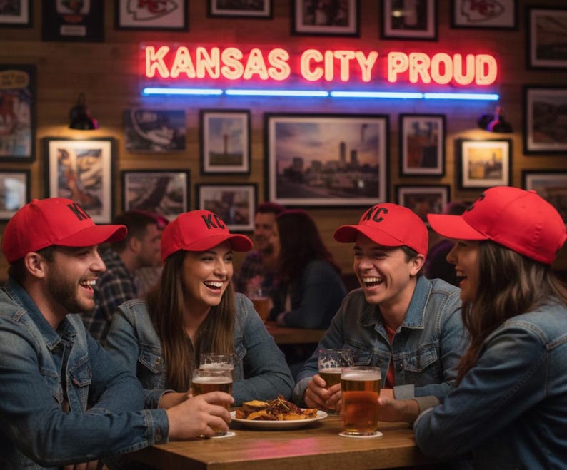 Custom Embroidered KC Kansas City Airport Code Baseball Hat Chiefs Super Bowl Fan Gift Cap image 7