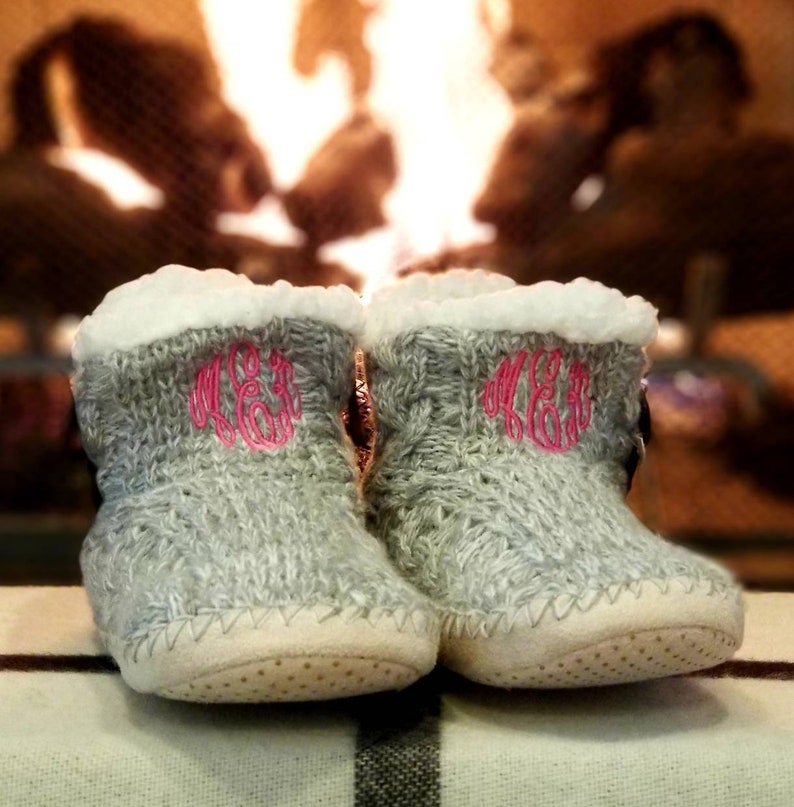 monogrammed house shoes