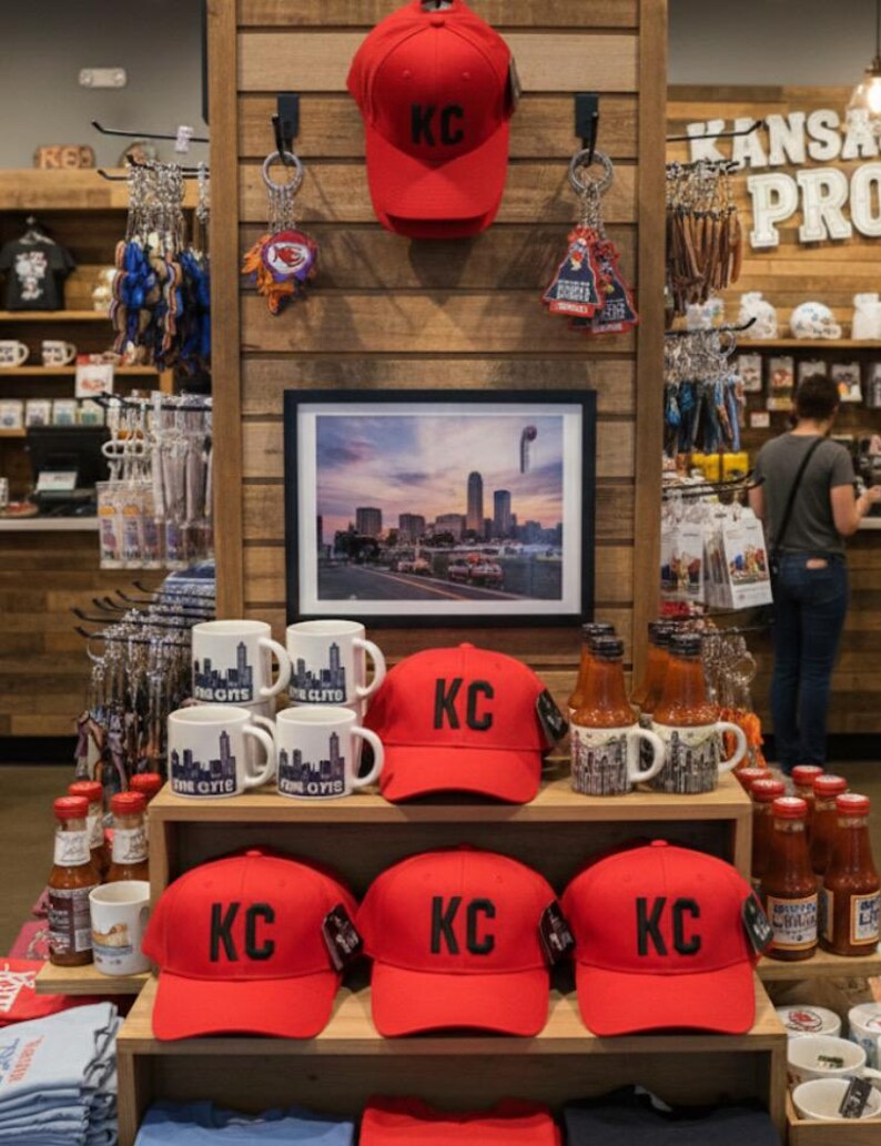 Custom Embroidered KC Kansas City Airport Code Baseball Hat Chiefs Super Bowl Fan Gift Cap image 2