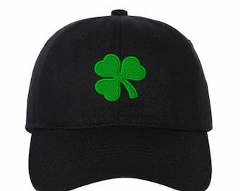 Embroidered Shamrock Hat: St. Patrick's Day Clover Baseball Cap