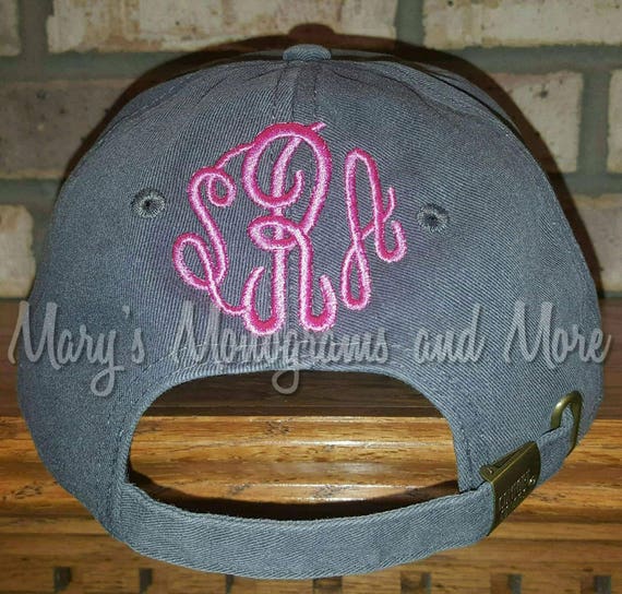 Add Embroidery Personalization to the Back of Your Hat Add Monogram Name Phrase Date or Symbol to Your Baseball or Trucker Hat Etsy