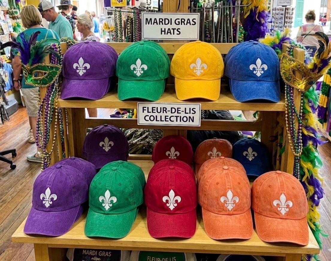 Embroidered Fleur-de-lis Custom Baseball Cap - French Symbol  display picture 1