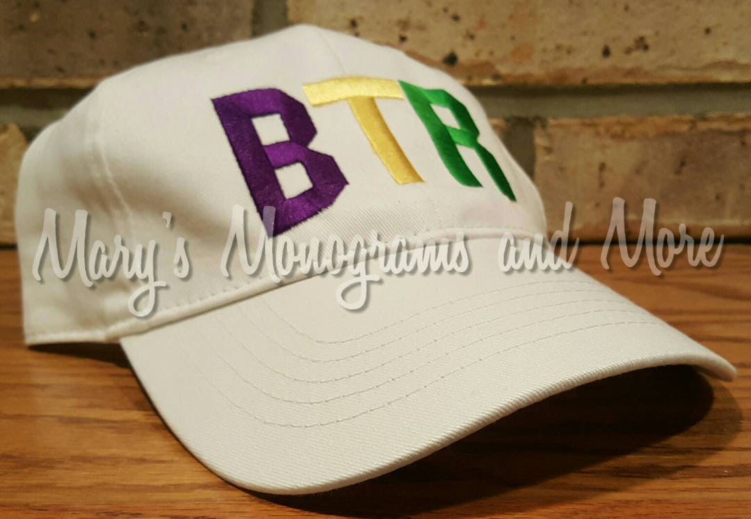 FREE Shipping BTR Airport Code Hat Baton Rouge Metropolitan Airport Louisiana Baseball Cap Mardi