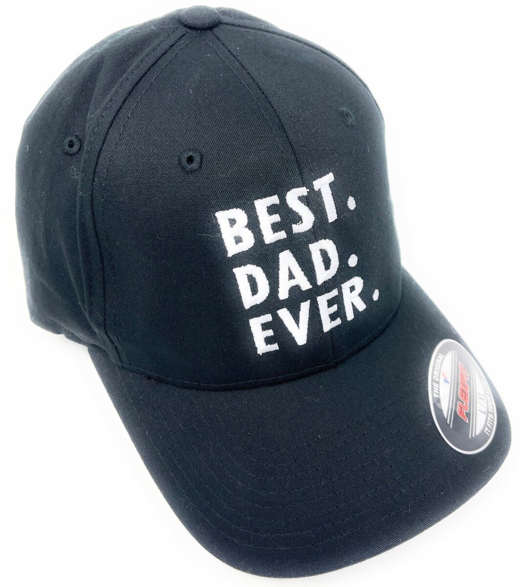 Buy Custom Embroidered Best Dad Ever Flexfit Baseball Hat Online