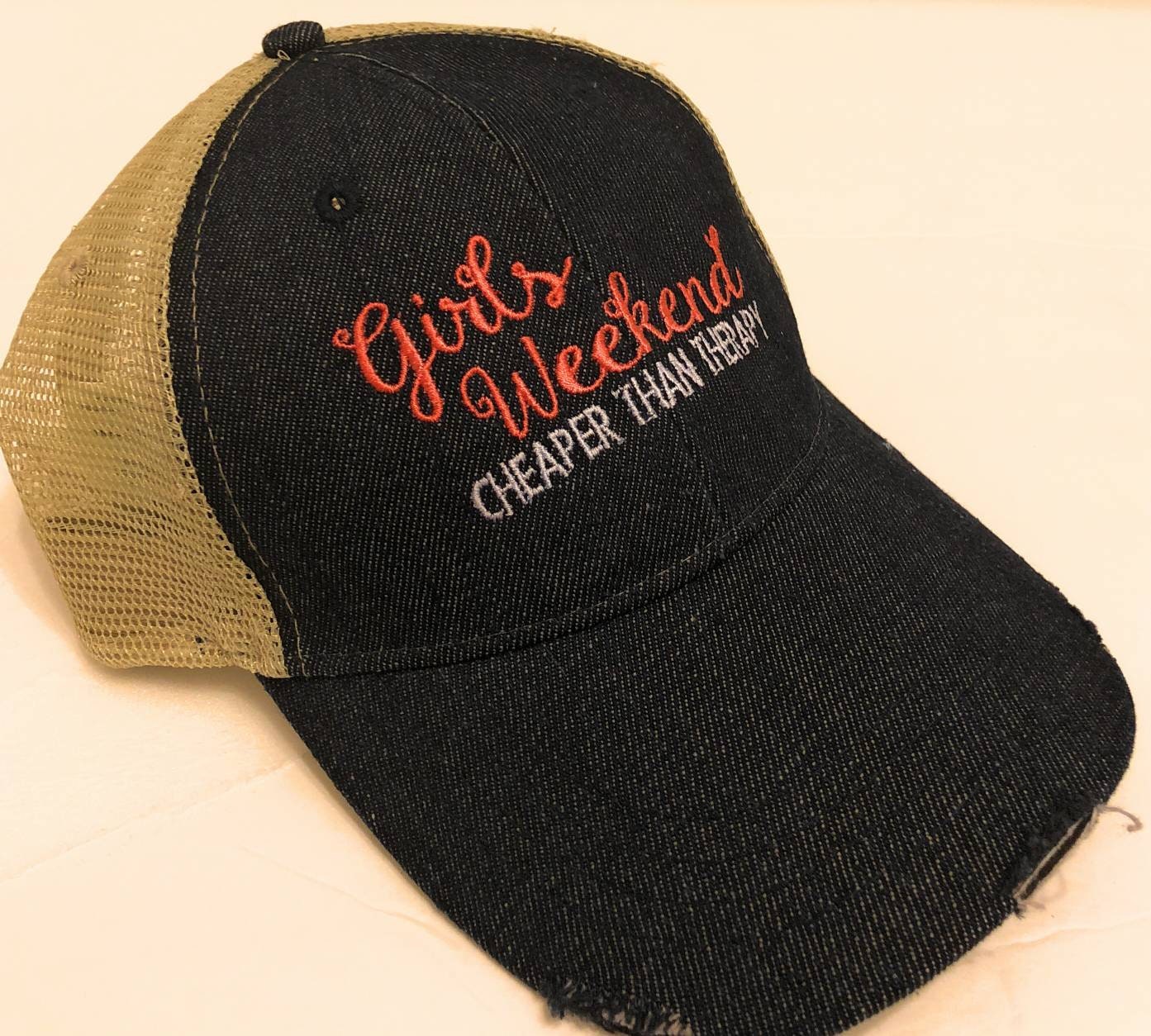 Cheaper Than Therapy Trucker Hat Tequila Cheaper Than Therapy Two Tone Cap – Pandaize main image 2