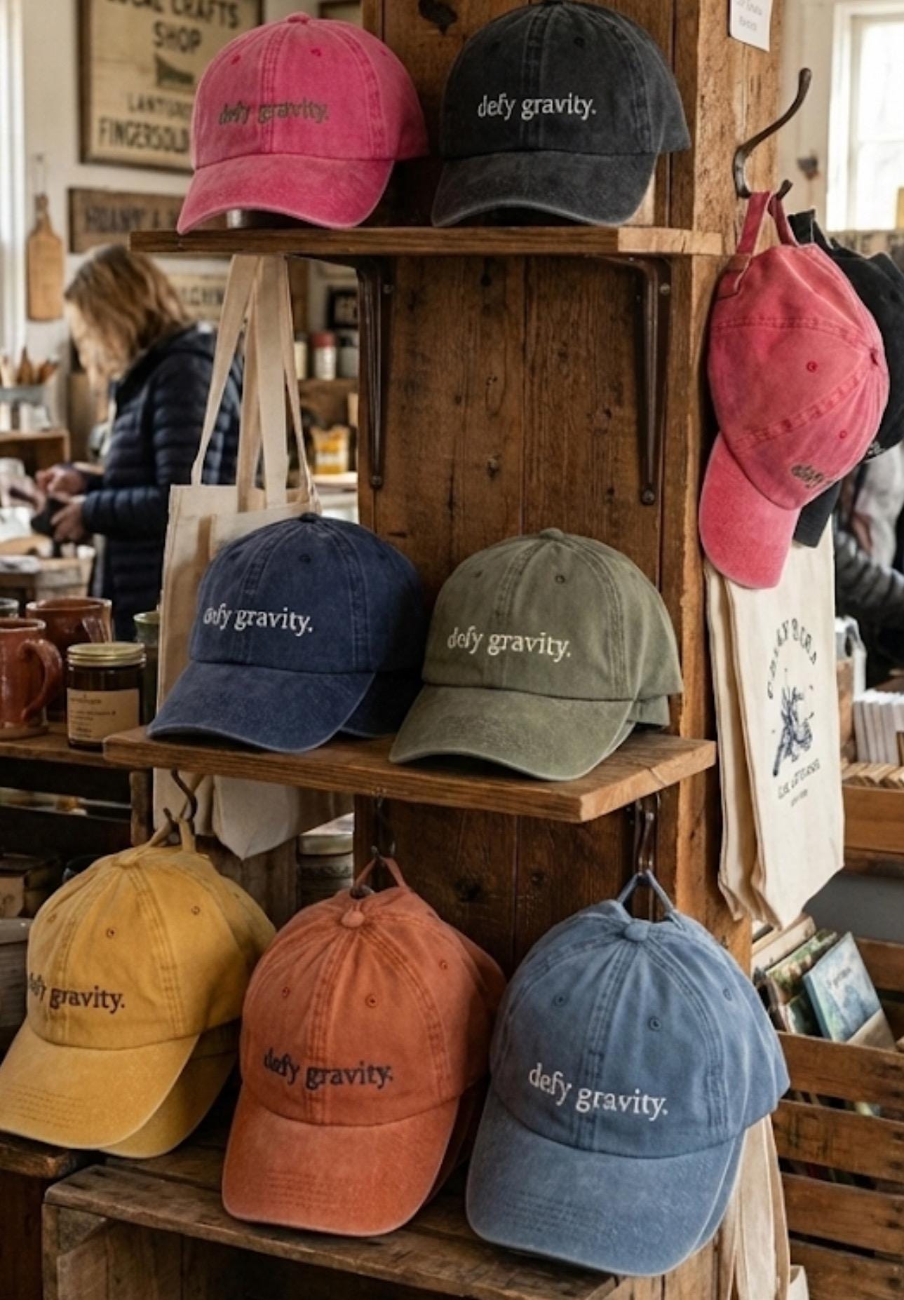 Defy Gravity Embroidered Baseball Hat - Wicked Musical 