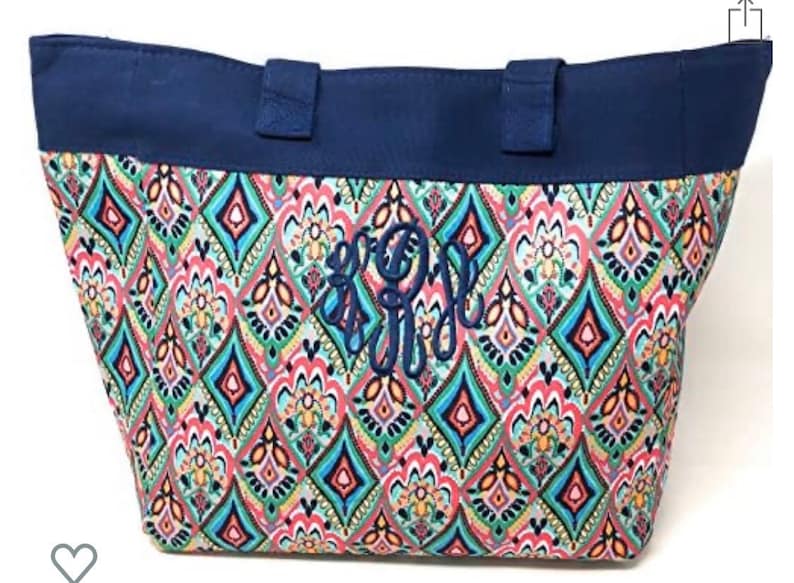 Customed Embroidered Monogrammed Beach Tote Bag