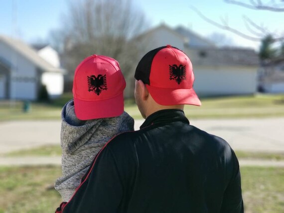 Flag Hat - Embroidered Father Son Matching Flag Hat, You Pick The Flag and Country, USA, Albania, Canada, Mexico, Italy, England, and More