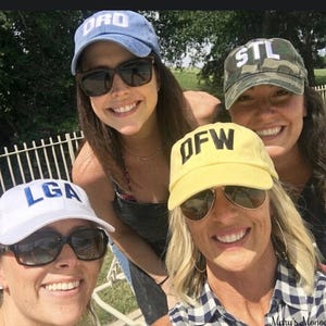 Custom Embroidered Airport Code Baseball Hat - Personalized City Travel