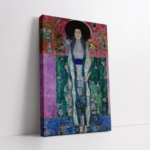 Adele Bloch-Bauer II by Gustav Klimt – Art Nouveau Canvas Print – Elegant Feminine Portrait – Fine Art Reproduction for Stylish Wall Decor