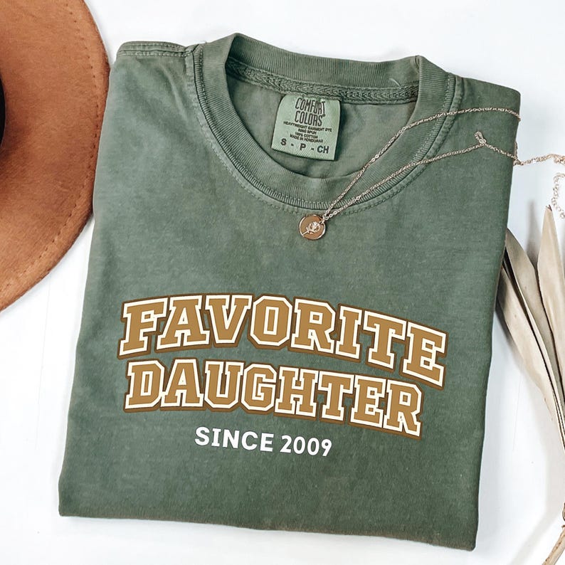 Custom Favorite Daughter Shirt, Favorite Son, Daughter Sweatshirt, Son Shirt, Funny Gift for Daughter, Son Gift Idea, Custom Year Shirt image 3