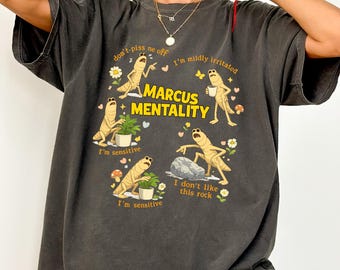 Marcus Mentality Shirt, The Worm Sweatshirt, Marcus The Worm Shirt, I'm Mildly Irritated Meme Shirt, I Don't Like this Rock, Brain Rot Shirt