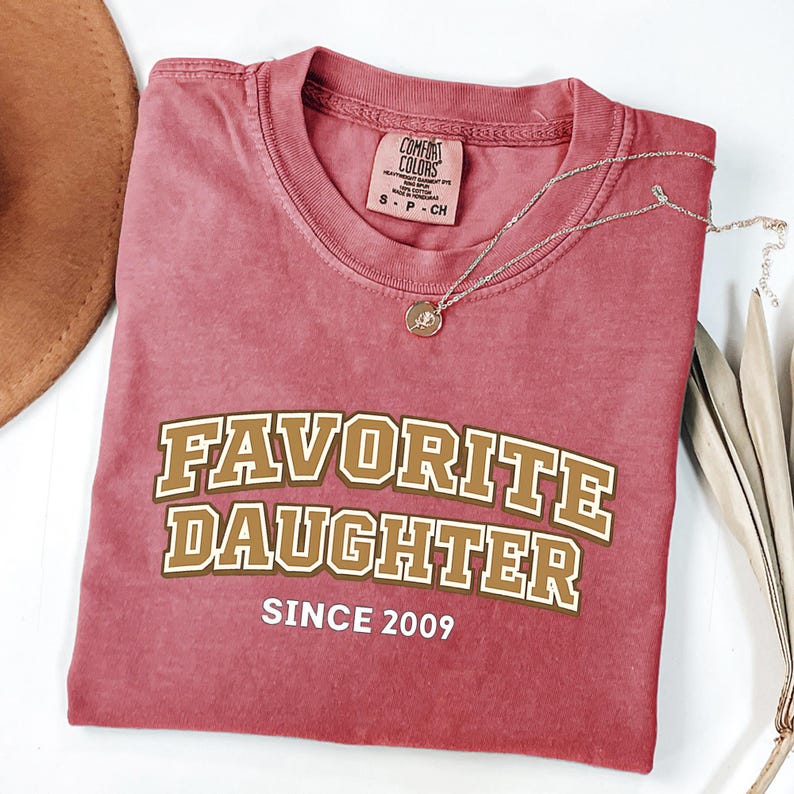 Custom Favorite Daughter Shirt, Favorite Son, Daughter Sweatshirt, Son Shirt, Funny Gift for Daughter, Son Gift Idea, Custom Year Shirt image 6