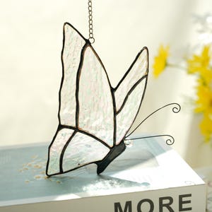 Stained Glass Butterfly Suncatcher, Butterfly Stained Glass Window Hangings, Home Decoration, Nature Lover Gift, Birthday Gift
