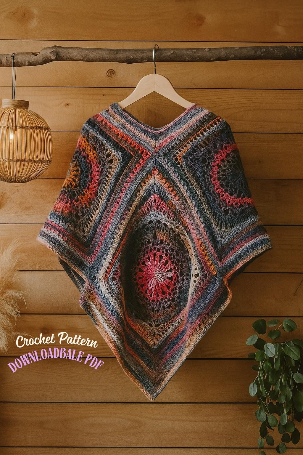 24 Hooded Poncho Crochet Patterns for Cozy Layering, Kids’ Gifts, and Fantasy Makes 23 Hooded Crochet Poncho Pattern: Aura Cozy Handmade Design