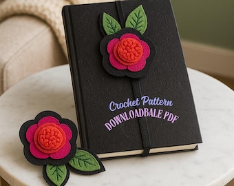 Crochet Flower Bookmark Pattern: Beginner-Friendly Guide (PDF Pattern)