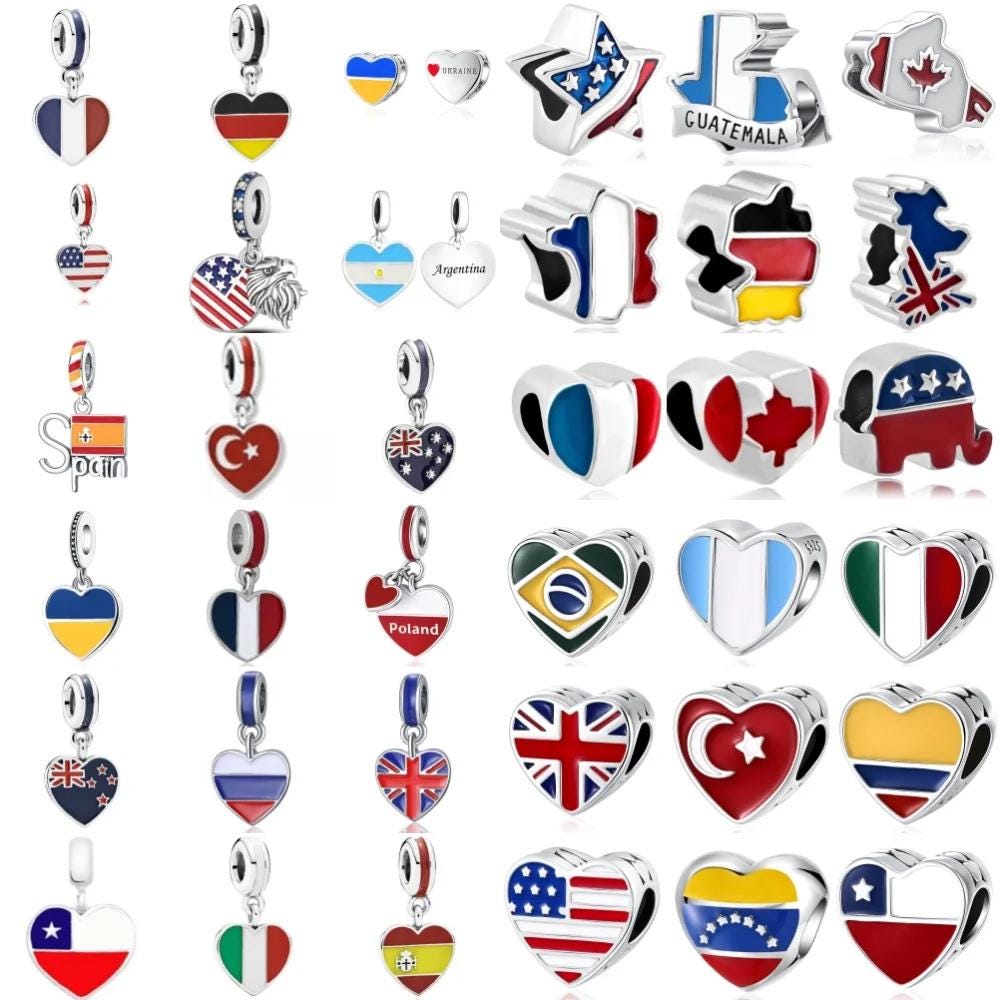 International flag charms - Etsy 日本