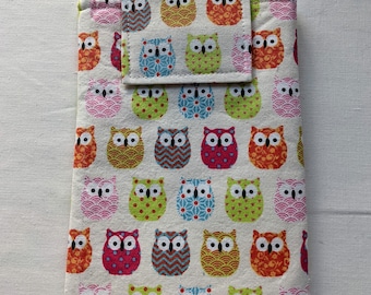 Case / Sleeve / Cover for Kindle or Kindle Paperwhite (pre-2021 model)- multicolor owls