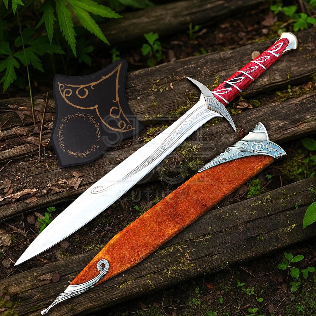 Handmade Bilbo’s Elven Short Sword, Fantasy Dagger Replica W/scabbard