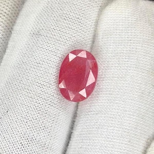 Natural New Burma Ruby Oval Cut Gemstone (4.21ct, 11.50x8 mm) for Jewelry Ring Making