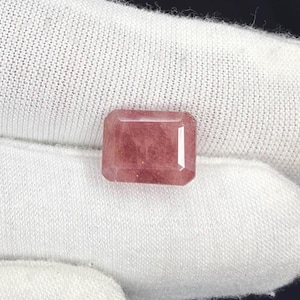 Naturalny rubin birmański, luzem, 9,50 ct, kamień szlachetny, szlif szmaragdowy, 12,40 x 10 mm, certyfikowany, czerwony rubin birmański do tworzenia biżuterii na zamówienie