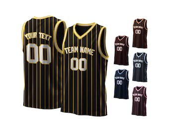 Customizable Basketball Jersey: Personalized Name & Number, Embroidered or Heat Press