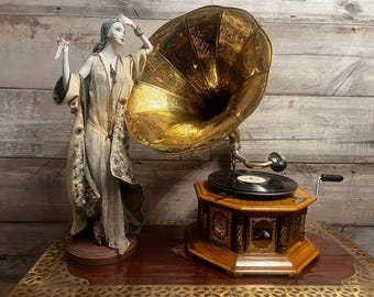 ノスタルジックな蓄音機 - 蓄音機新品 - レコードプレーヤー