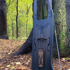 Talharpa “Raven Spirit” – Handmade Nordic Bowed Lyre | Viking Tagelharpa