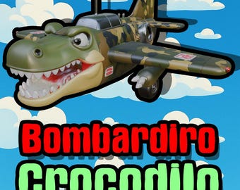 Bombardiro Crocodilo Figurine – Funny Meme Model for 3D Printing | Brainrot STL Toy | Digital Download