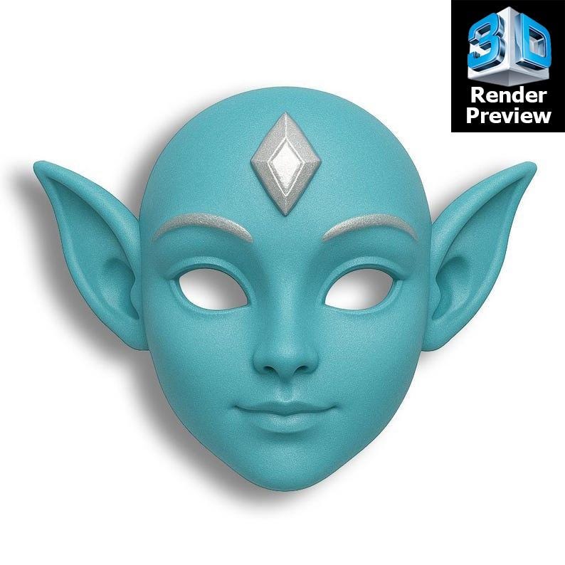 Kids Mask Bundle – Fairy, Unicorn, Monster Single-color Models for 3D ...