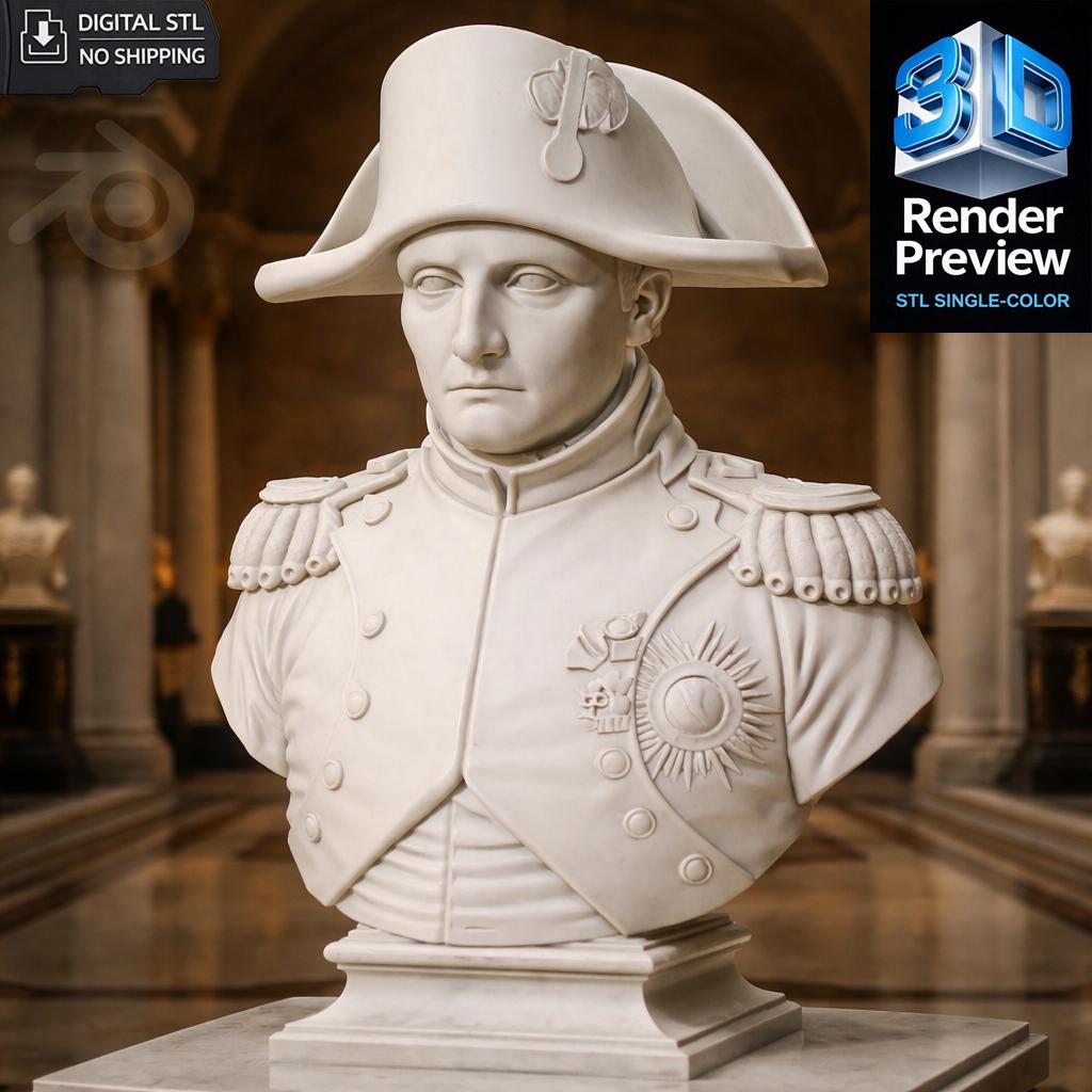 Statue Napoléon Empereur - Résine Multicolore Sur Socle - Hauteur 10-30 Cm - Reproduction