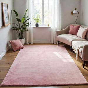 Hand-Tufted Wool Rug: Custom Solid Blue, Soft Plush Pile
