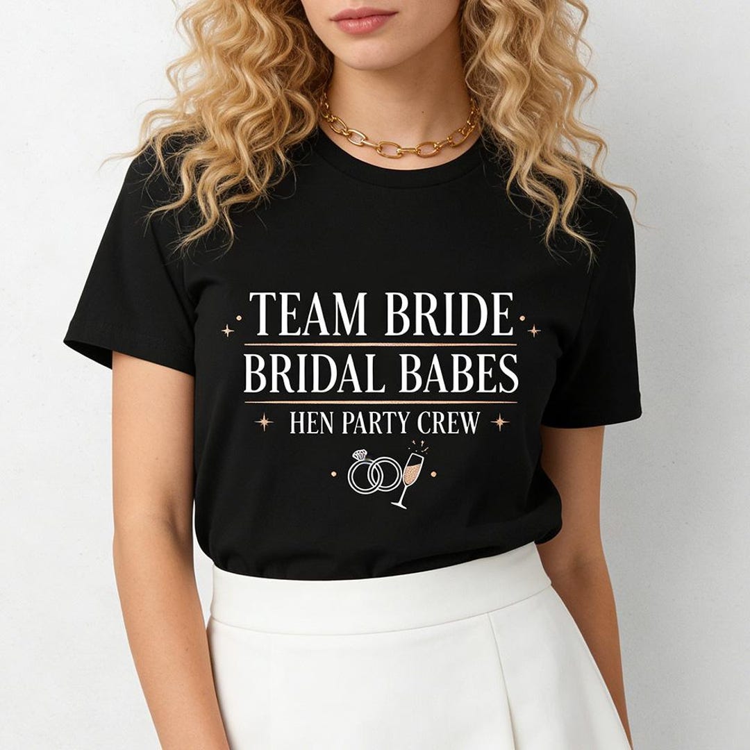 Team Bride Tshirt, Bridal Party Shirts,bachelorette Party Tops, Hen ...