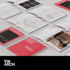 Minimalist Architecture Portfolio Template – A4 InDesign File – Editable Layout for Your Applications – Digital Download