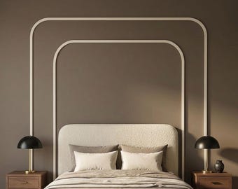 Arched Wall Molding Kit – Modern MDF Paneling for Accent Wall Decor