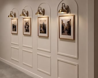 Arched Wall Panel Kit, Pre-Cut MDF Molding, Accent Wall Decor