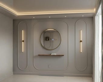Arched Wall Panel Kit – Pre-Cut MDF Wall Moulding | Custom Size & Personalized Design