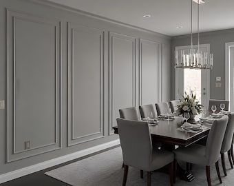 Wall Molding Kit, Ready to Install Wall Panel, Precut Box Frame Trim