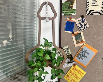 Rise & Plant Air Plant Hanger XXL | 17"x10.6" Large Wall Hanging Decor | Statement Planter for Patio or Entryway | Quirky Housewarming Gift